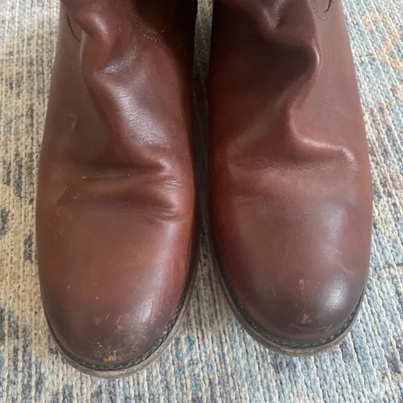 Frye Melissa Button Leather Riding Boots - 7.5 - Picture 3 of 4